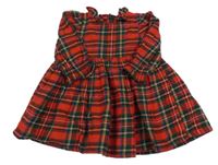 Červeno-zeleno-farebné kockované šaty Tu