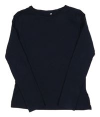 Tmavomodré tričko H&M