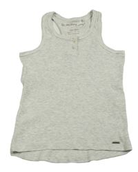 Svetlosivý rebrovaný top Zara