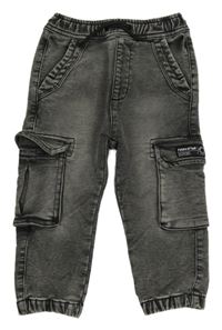 Šedo-černé teplákové cuff rifle Next