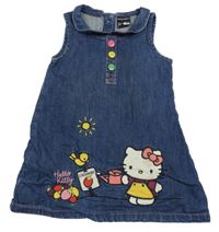 Tmavomodré rifľové šaty s Kitty George