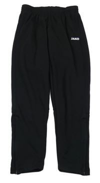 Černé sportovní kalhoty s logem Jako