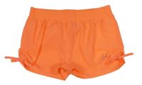 Neonově oranžové plážové kraťasy Gerry 