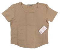 Nové - Béžové crop tričko Matalan
