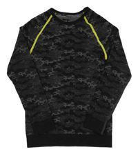 Čierno-sivé army funkčné tričko Crivit