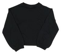 Čierne tričko so vzorom Next