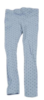 Světlemodré legíny s puntíky Little kids