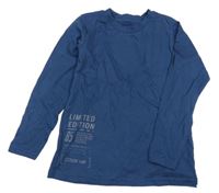 Tmavomodré tričko s nápisom George