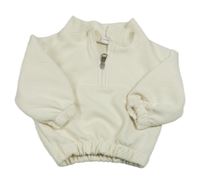 Smotanová vzorovaná mikina