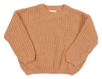 Broskvový žinylkový sveter Topolino