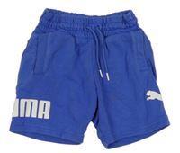 Modré teplákové kraťasy s logem Puma