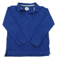 Kobaltově modré polo triko Armani Jeans