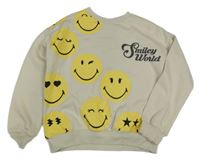 Smotanová mikina so smajlíkmi Smiley World