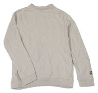 Béžová mikina s nápisom Lyle&Scott