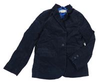 Tmavomodré manšestrové sako H&M