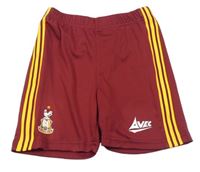Vínovo-oranžové sportovní fotbalové kraťasy The Bantams AFC zn. Avec