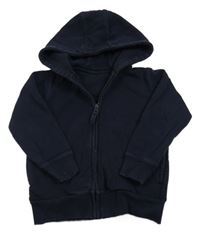 Tmavomodrá prepínaci mikina s kapucňou Matalan
