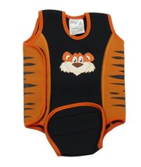 Černo-oranžové neoprenové plavky s tygrem 