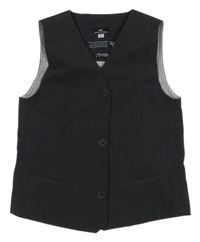 Tmavošedá pruhovaná slavnostní vesta  SeRGeNT MaJoR 