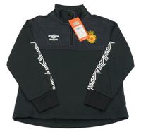Nové - černá thermo fotbalová mikina Real Madrid UMBRO