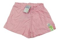 Nové - světlerůžové paper bag kraťasy PRIMARK