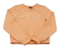 Lososová thermo crop mikina s nápismi ERGEENOMIXX