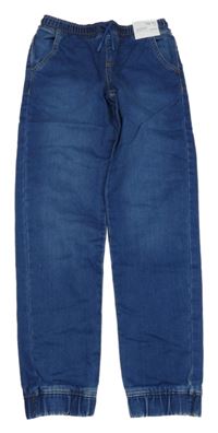 Nové - modré cuff teplákové rifle Denim Co.