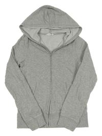 Sivá melírovaná prepínaci mikina s kapucňou H&M