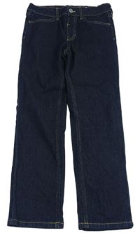 Tmavomodré slim fit rifle H&M