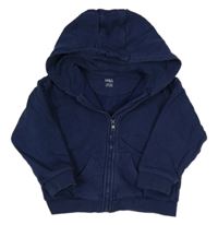 Tmavomodrá prepínaci mikina s kapucňou M&S
