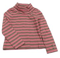 Hnedo-ružový pruhovaný rolák Cherokee