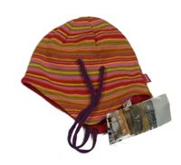 Nové - Barevná pruhovaná čepice