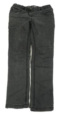 Tmavošedé skinny fit rifle Topolino