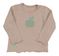 Růžové triko s jablkem a ptáčkem George