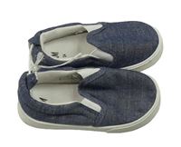 Tmavomodré melírované textilní tenisky H&M vel. 24