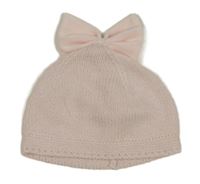 Světlerůžová čepice s mašlí Next