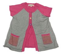 Sivo-tmavoružový prepínaci svetrová vesta M&S