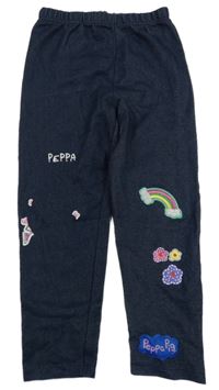 Tmavomodré tregíny s dúhou a kvetinami