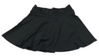 Černá tenisová sukně s všitými kraťasy New Look
