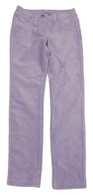 Lila rebrované zamatové tregíny Benetton