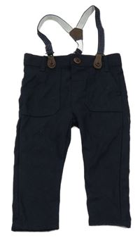 Tmavomodré nohavice s trakami LC Waikiki