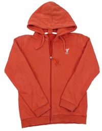 Červená futbalová prepínaci mikina s kapucí - Liverpool FC