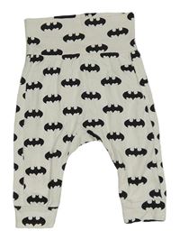Biele ľahké tepláky s netopýry - Batman H&M