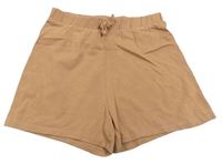 Hnedé bavlnené kraťasy H&M