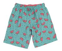 Zeleno-růžové plážové kraťasy s melouny Primark