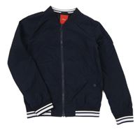Tmavomodrý šusťákový podzimní bomber S. Oliver