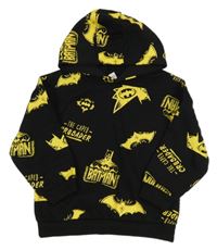 Čierno-žltá mikina s Batmanem a kapucňou Primark