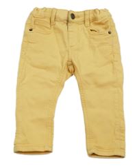 Žluté skinny rifle Zara