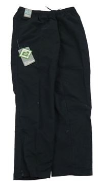 Nové - Černé šusťákové podšité kalhoty Dunnes 