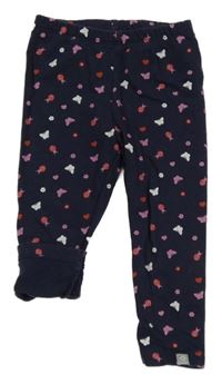 Tmavomodré legíny s obrázky Liegelind